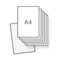 a4 flyers drukken tweezijdig, 150grs papier mat, glossy of glad