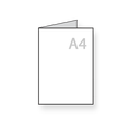 a4 folders drukken tweezijdig bedrukt, mat, glossy of glad papier, 1 slag gevouwen