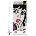 de sterke rollup banner Compact op 85 cm breedte