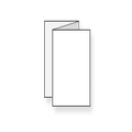 folders drukken twee slagen gevouwen