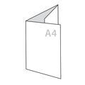 a4 drieluik folders drukken op 160 gr papier
