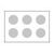 ronde stickers op vel